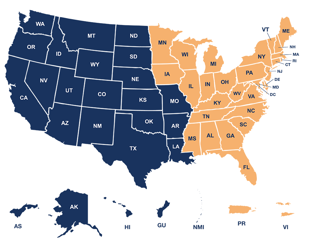 Map of OPA Regional Offices 