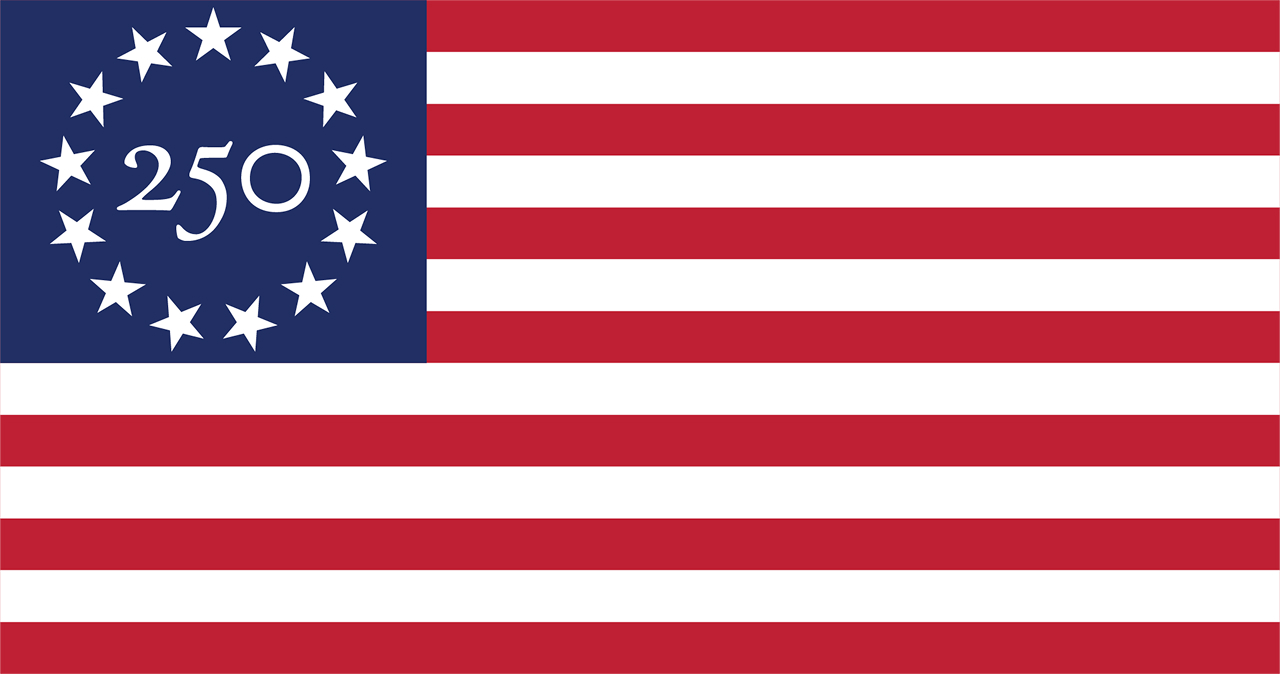 Freedom 250 logo flag