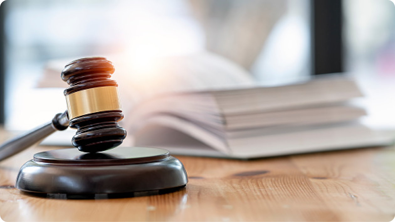 Judge's gavel symbolizing labor laws and legal requirements