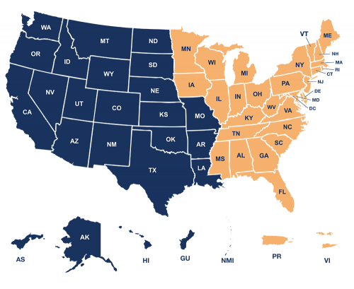 Map of OPA Regional Offices 