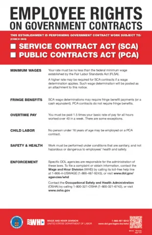 WHD - Service Contract Act/Walsh-Healey Public Contracts Act