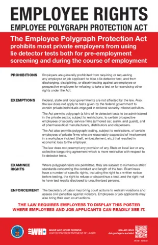 WHD - Employee Polygraph Protection Act (EPPA) Poster
