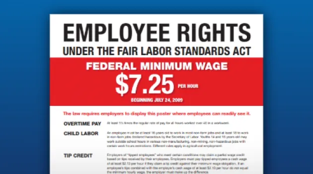 Fair Labor Standards Act Poster