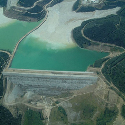 Photo of Fort Knox Tailings Dam - Northeast of Fairbanks Alaska