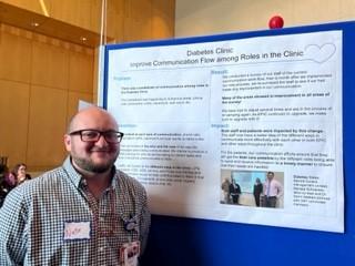 union and management employees presenting their display boards at the SHARE and UMass Memorial UBT Fair in Worcester, Massachusetts. 