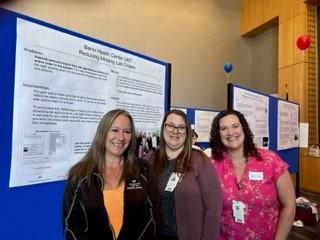 union and management employees presenting their display boards at the SHARE and UMass Memorial UBT Fair in Worcester, Massachusetts. 
