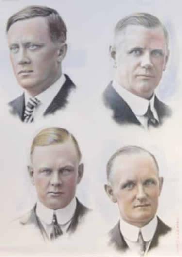 William S. Harley, Arthur Davidson, Walter Davidson,  William A. Davidson 