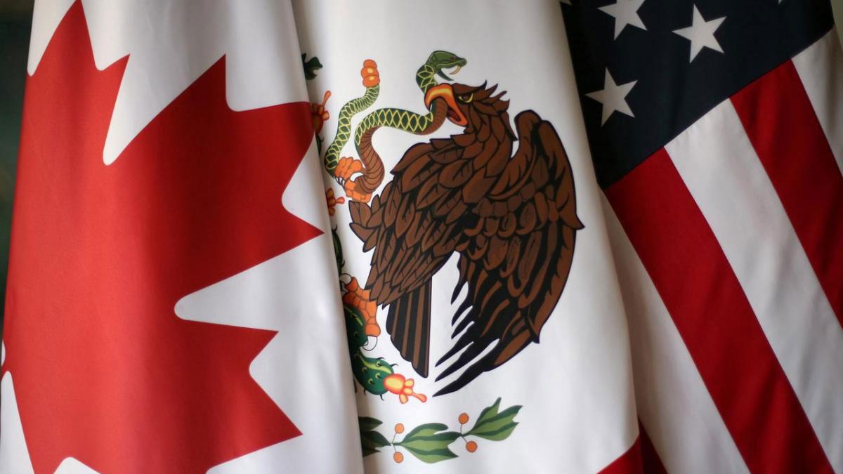 flags of canada, mexico, and the united states