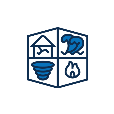Disaster relief icon.