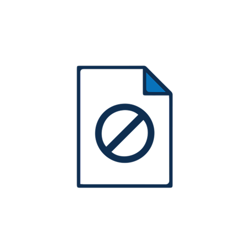 Loss of dependent coverage icon.