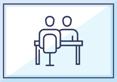 People at desk