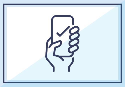 Hand holding mobile phone