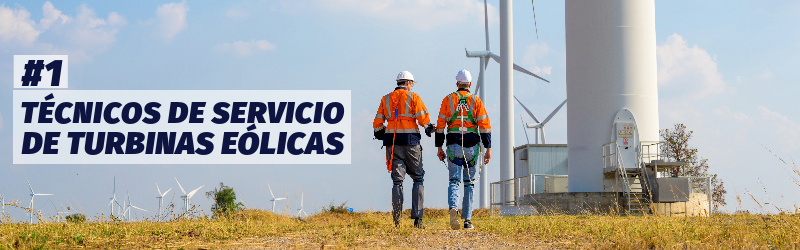 #1. Técnicos de servicio de turbinas eólicas
