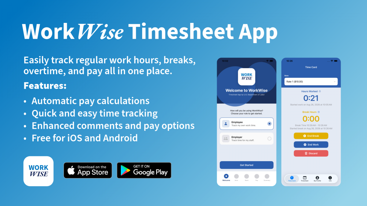 WorkWise mobile timesheet app
